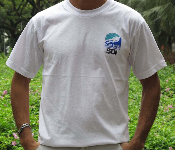 shirt with logo on chest